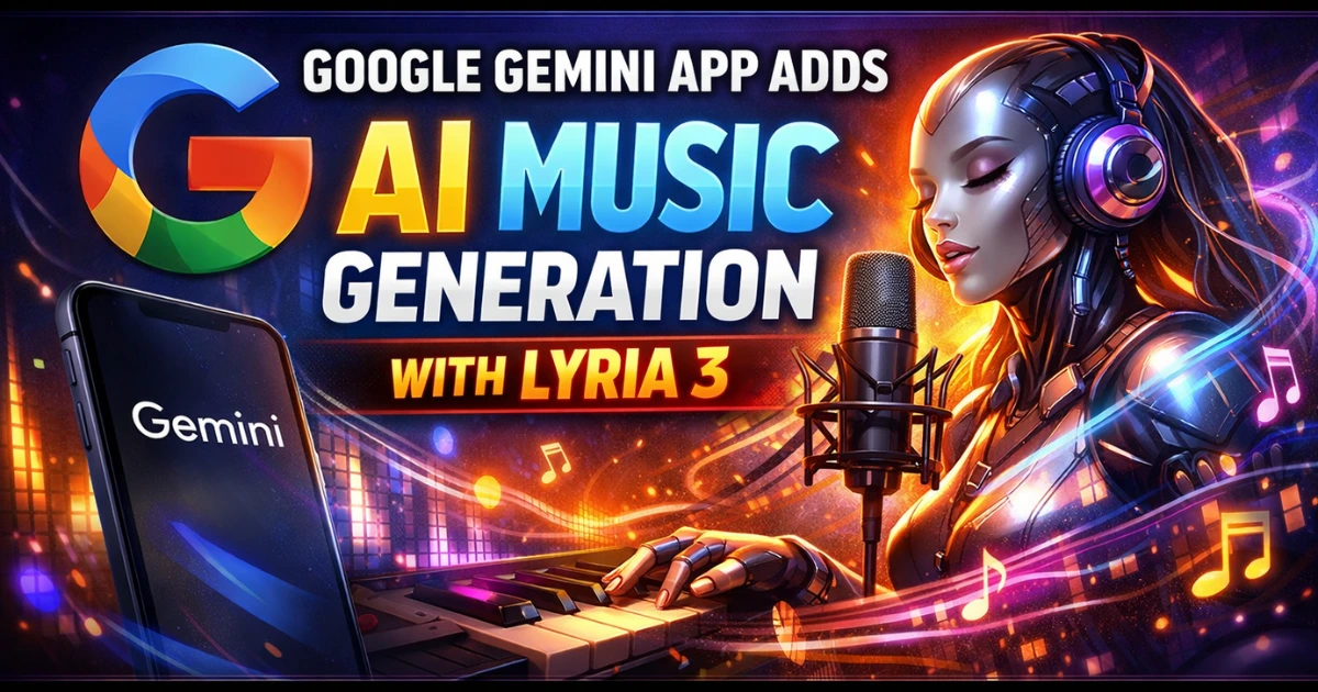 Google Gemini App Adds AI Music Generation With Lyria 3