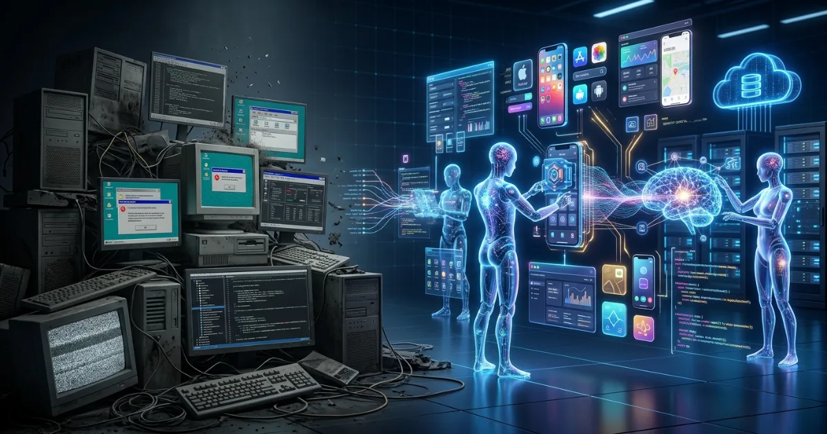 The Death of Traditional Software? How AI Agents Are Building the Next Generation of Apps.