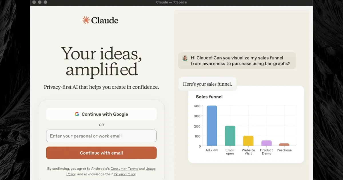 claude login page